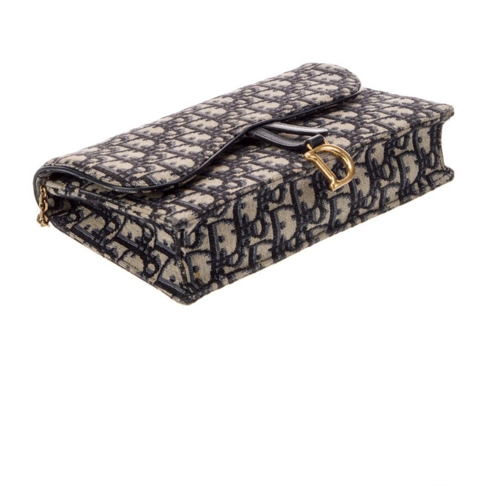 Dior Oblique Jacquard Saddle Pouch Medium - Picture 2 of 5